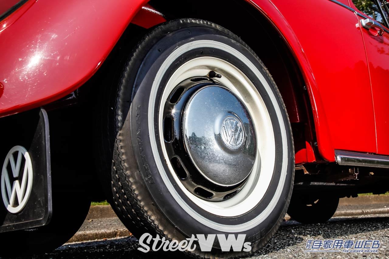 VW|1966~1967年式|15インチ|10スロット|平型ハブキャップ|空冷ビートルのホイール年式変遷