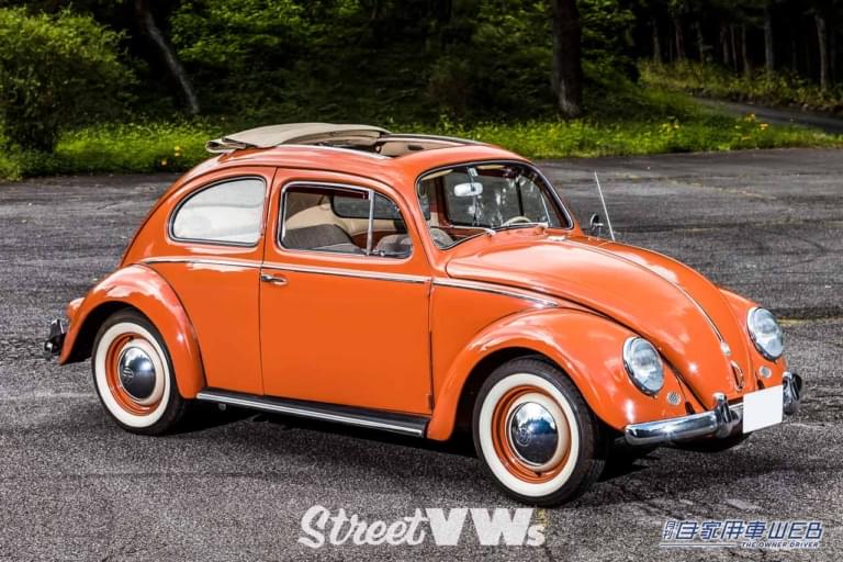 タイプワン|1958~1961年式|前期型スモールスクウェア(ヨーロッパ仕様)|フロント|空冷VWビートル 外見の変遷<前編1938〜1964>