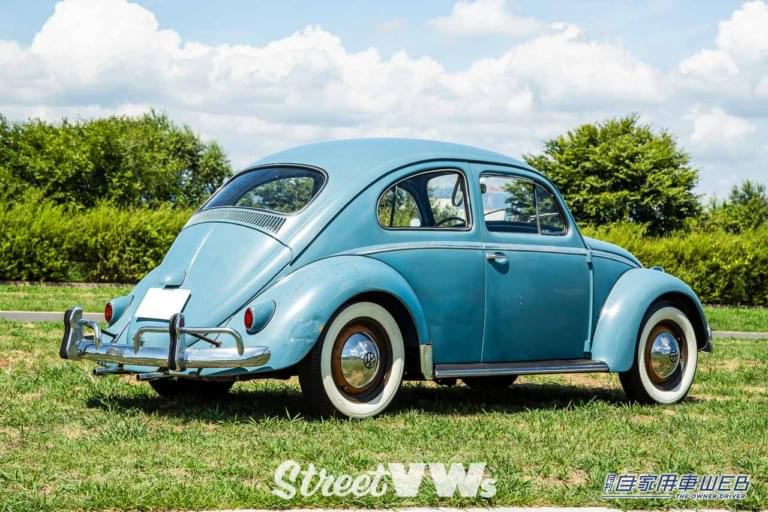 タイプワン|1958~1961年式|前期型スモールスクウェア(北米仕様) |リヤ|空冷VWビートル 外見の変遷<前編1938〜1964>