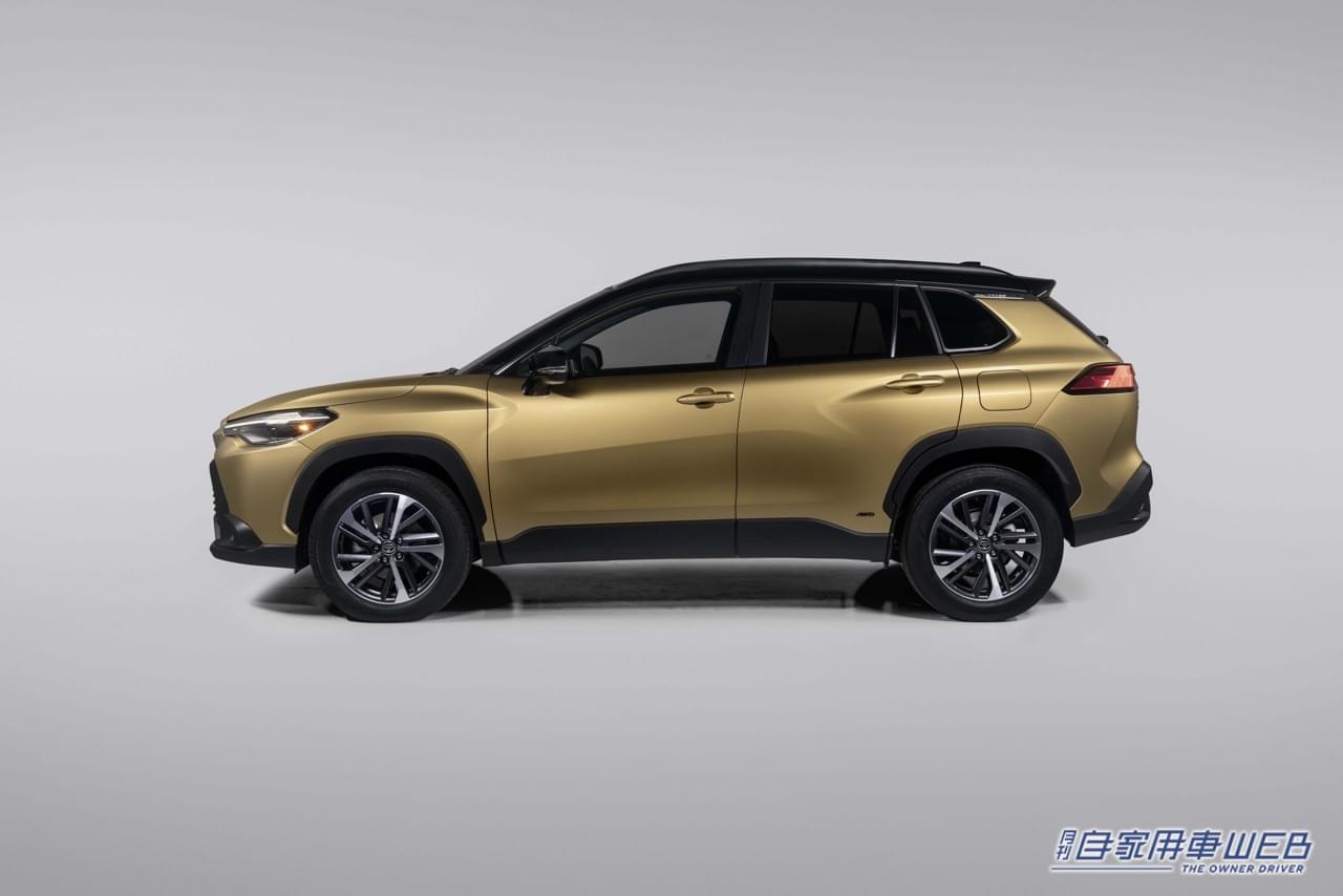 |カローラクロス米国仕様にハイブリッドを2023年モデルとして追加。フロントマスクは日本仕様と同じで全車AWD仕様に
