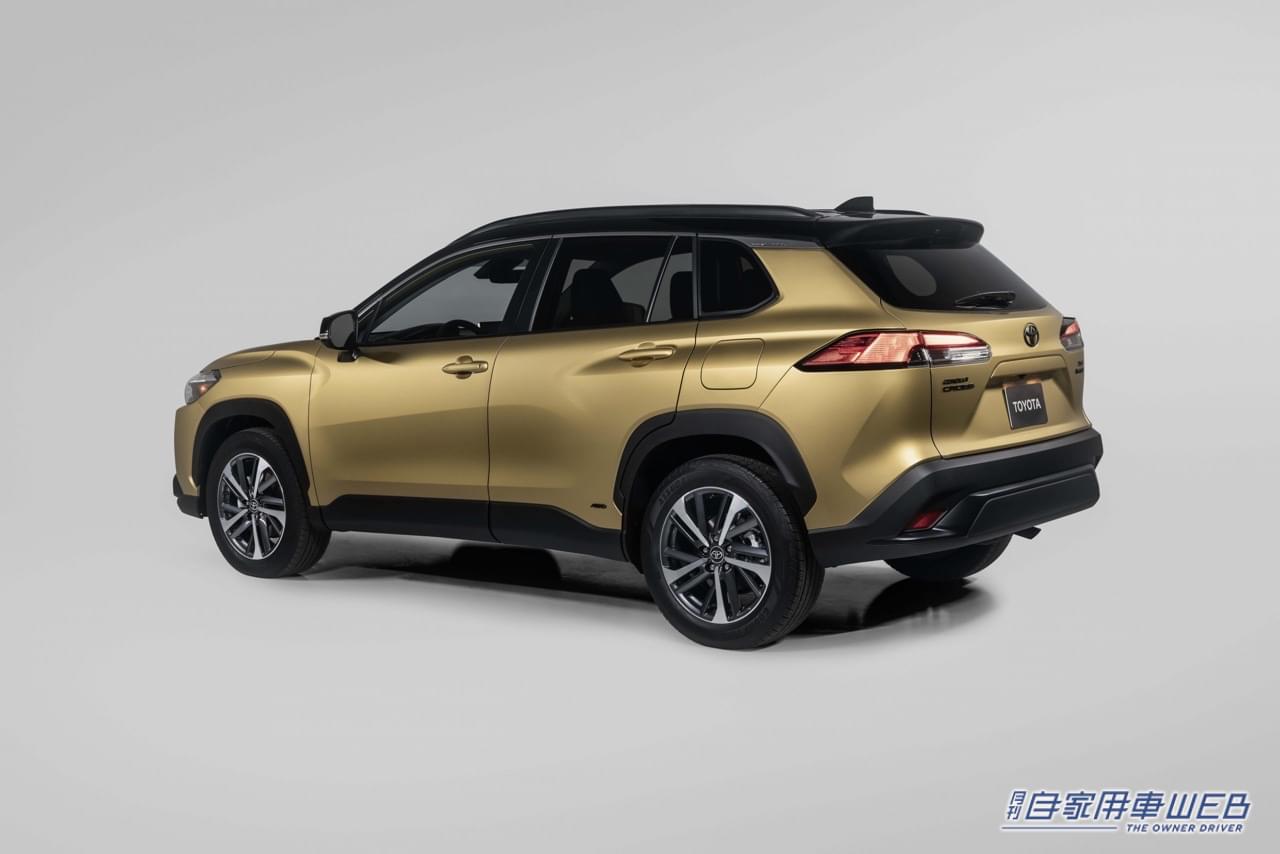 |カローラクロス米国仕様にハイブリッドを2023年モデルとして追加。フロントマスクは日本仕様と同じで全車AWD仕様に