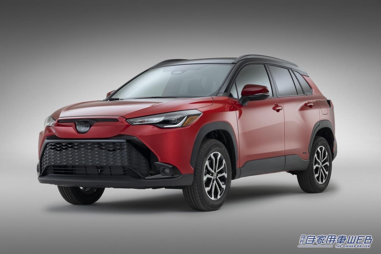 |カローラクロス米国仕様にハイブリッドを2023年モデルとして追加。フロントマスクは日本仕様と同じで全車AWD仕様に