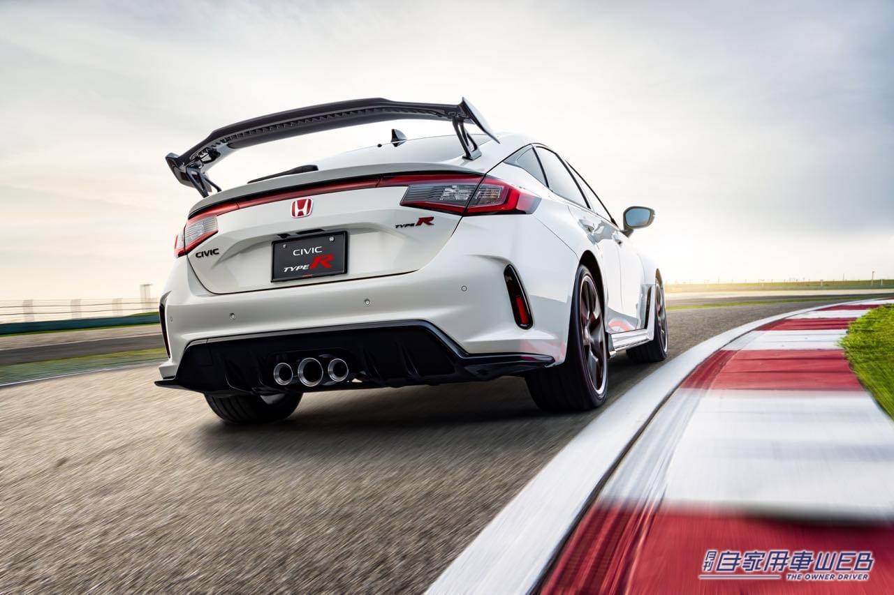 |注目は実効空力デバイス採用のテールゲートスポイラー。新型「シビック タイプR」純正アクセサリーをホンダアクセスが先行公開