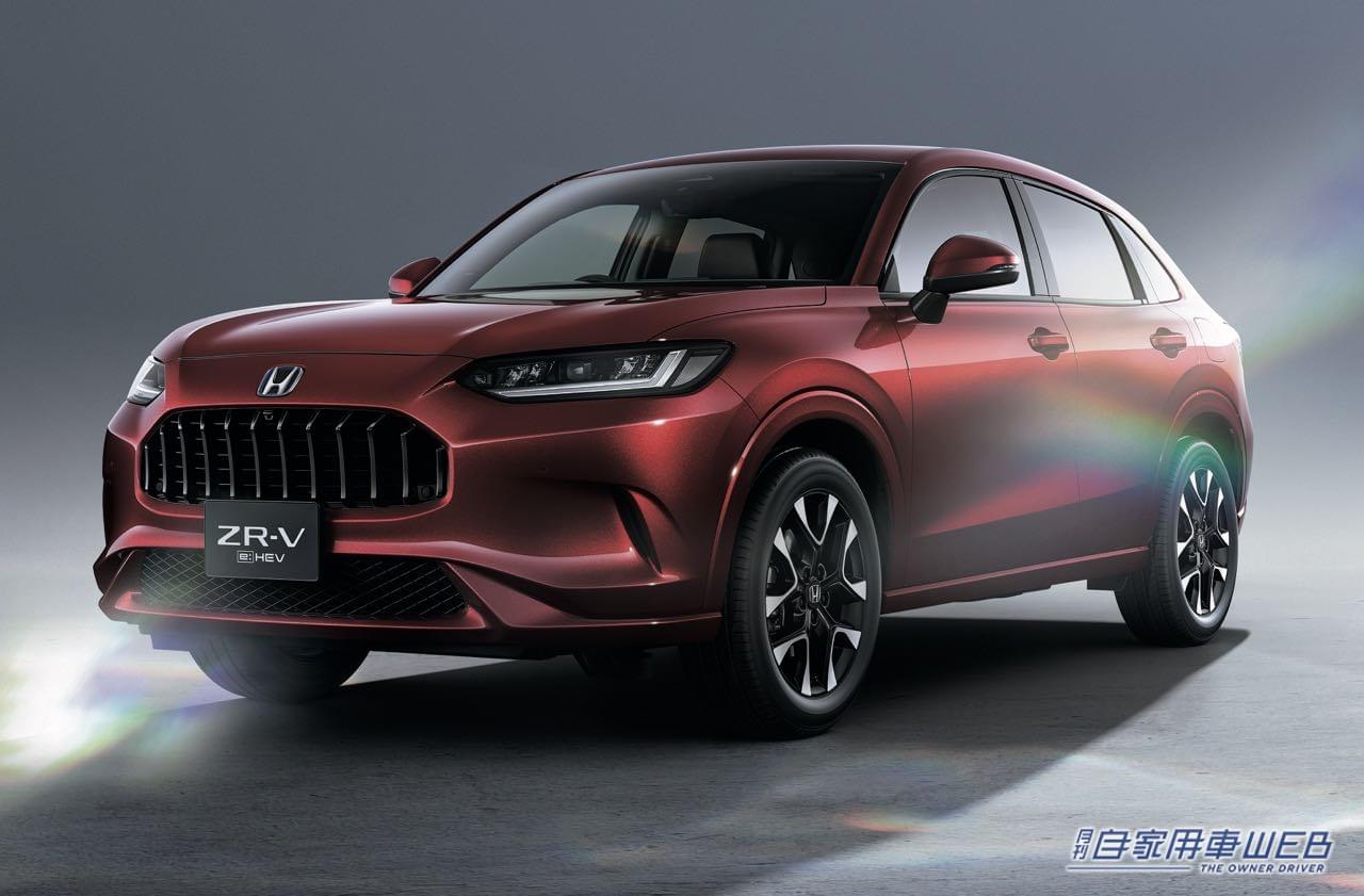 |ホンダ、新型SUV「ZR-V(ゼットアールブイ)」を先行公開。日本専用のフロントグリルを確認。予約は9月からスタート!