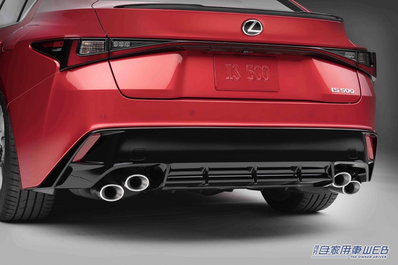 |481馬力V型8気筒5.0Lエンジン搭載のレクサス「IS500」を8月25日より日本国内導入。500台抽選販売の特別仕様車も登場