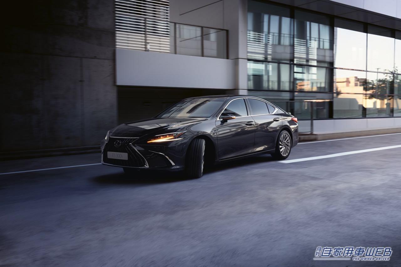 |欧州レクサス、「レクサスES」の2023年モデルを発表。コネクテッドを強化し、音声アシスタントの「Hey Lexus」を搭載