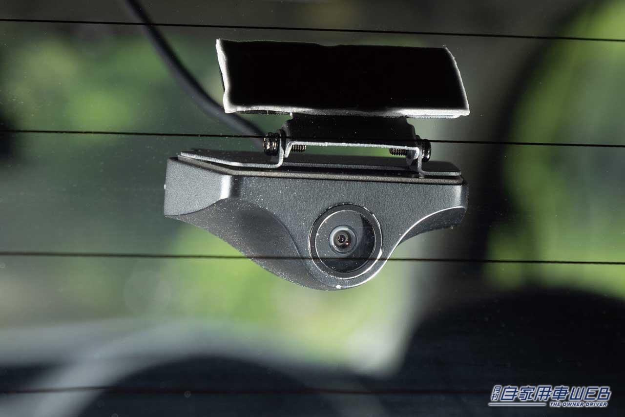 |純正ミラーに被せて付属バンドで固定、リヤ専用ミラー型ドライブレコーダー【NEO TOKYO ミラーカムSE】