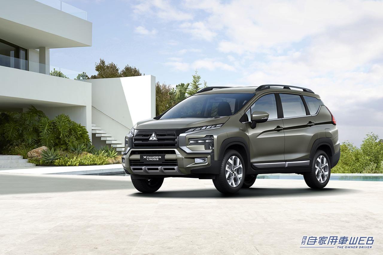 |大型グリルとガードバー形状のバンパーでSUVらしい力強いスタイリングを実現!三菱自動車、新型クロスオーバーMPV『エクスパンダー クロス』をインドネシアで発表