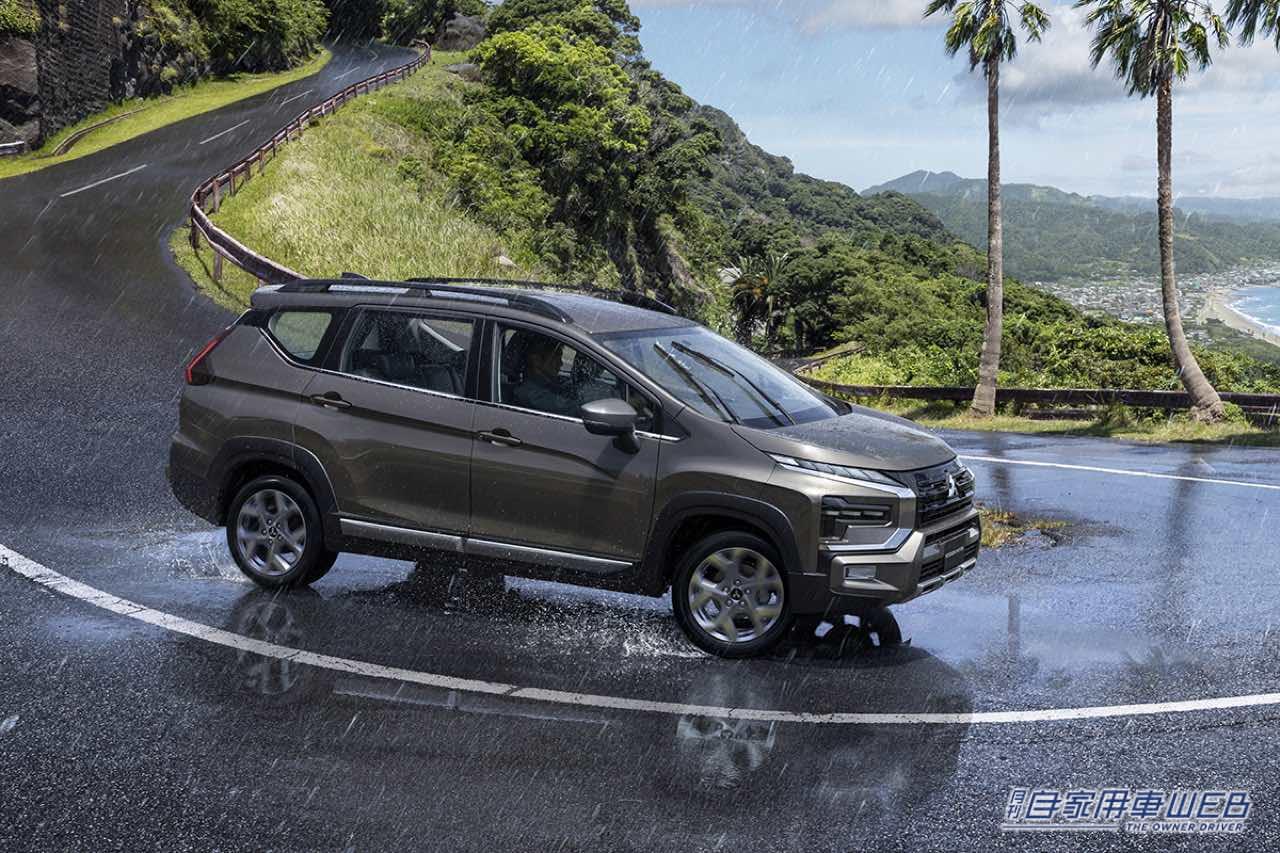 |大型グリルとガードバー形状のバンパーでSUVらしい力強いスタイリングを実現!三菱自動車、新型クロスオーバーMPV『エクスパンダー クロス』をインドネシアで発表