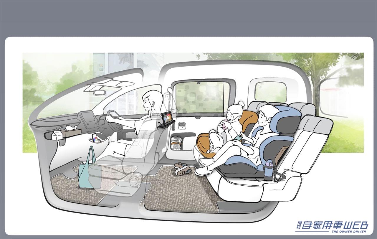 |気兼ねなく使えるツール感溢れるデザインを目指した、トヨタ新型シエンタのデザインスケッチを公開