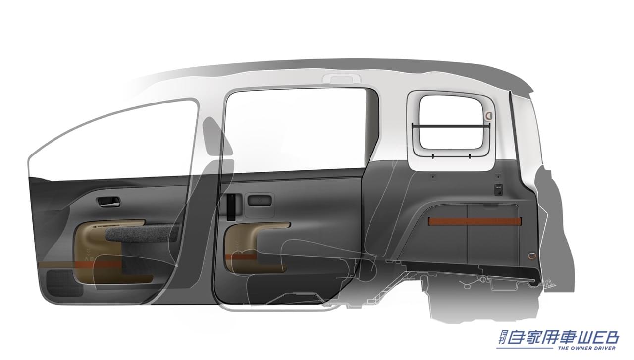 |気兼ねなく使えるツール感溢れるデザインを目指した、トヨタ新型シエンタのデザインスケッチを公開