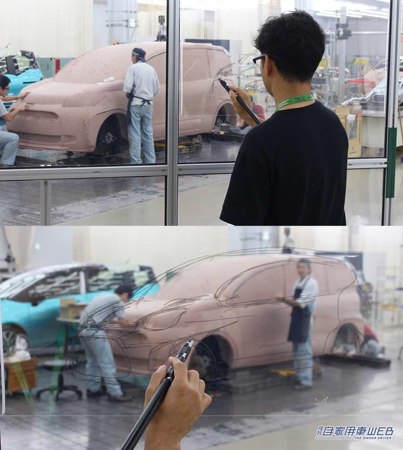 |気兼ねなく使えるツール感溢れるデザインを目指した、トヨタ新型シエンタのデザインスケッチを公開