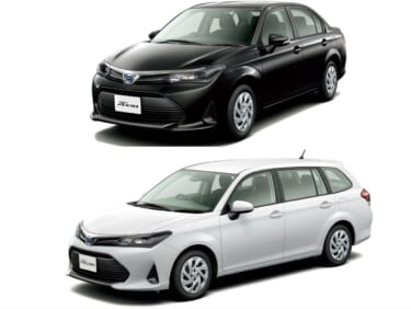 トヨタ、カローラ アクシオ/フィールダーの装備を充実。LEDヘッドランプ、マニュアルエアコンにナノイーXを標準装備