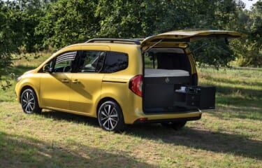 メルセデス・ベンツが小型ミニバン「Tクラス」用キャンピングキットのマルコポーロ・モジュールを公開