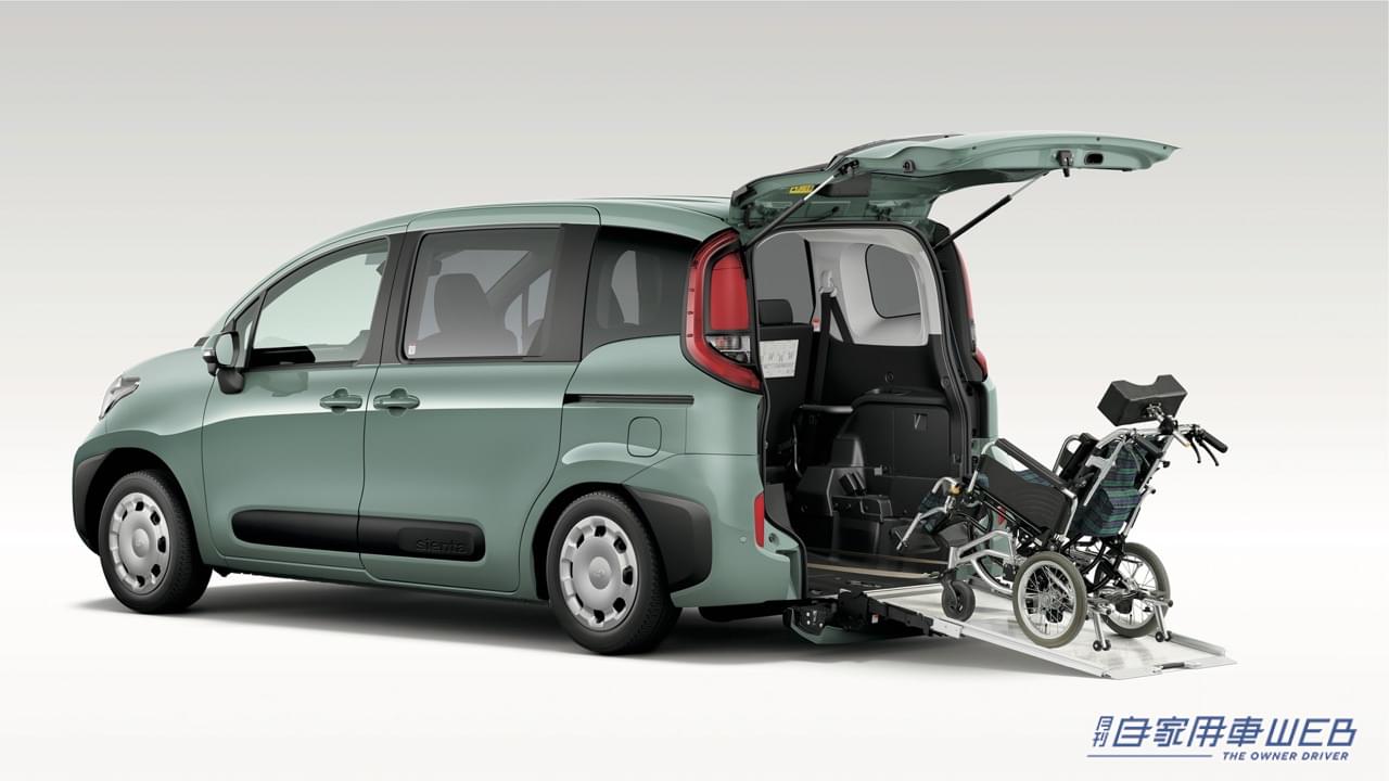 |トヨタ、新型「シエンタ」デビューと同時に福祉車両「ウェルキャブ」も発表。要望の高いハイブリッドモデルの設定を拡充