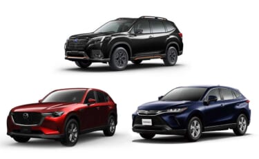 コミコミ350万円で狙える、注目のSUV3選(スバル フォレスター・マツダ CX-60・トヨタ ハリアー)