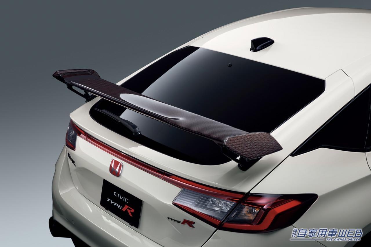 |ホンダアクセス、新型「シビック タイプR」用純正アクセサリーを発売。ハンドメイドリアルカーボン採用アイテムに注目