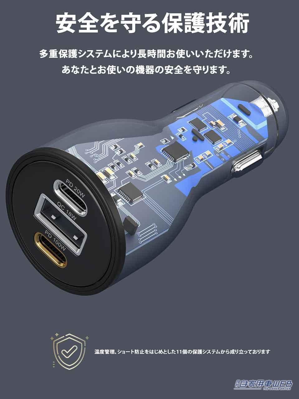 |ノートPCを車で充電!【MATECH】車載充電器「Movicharge 120W」が新発売