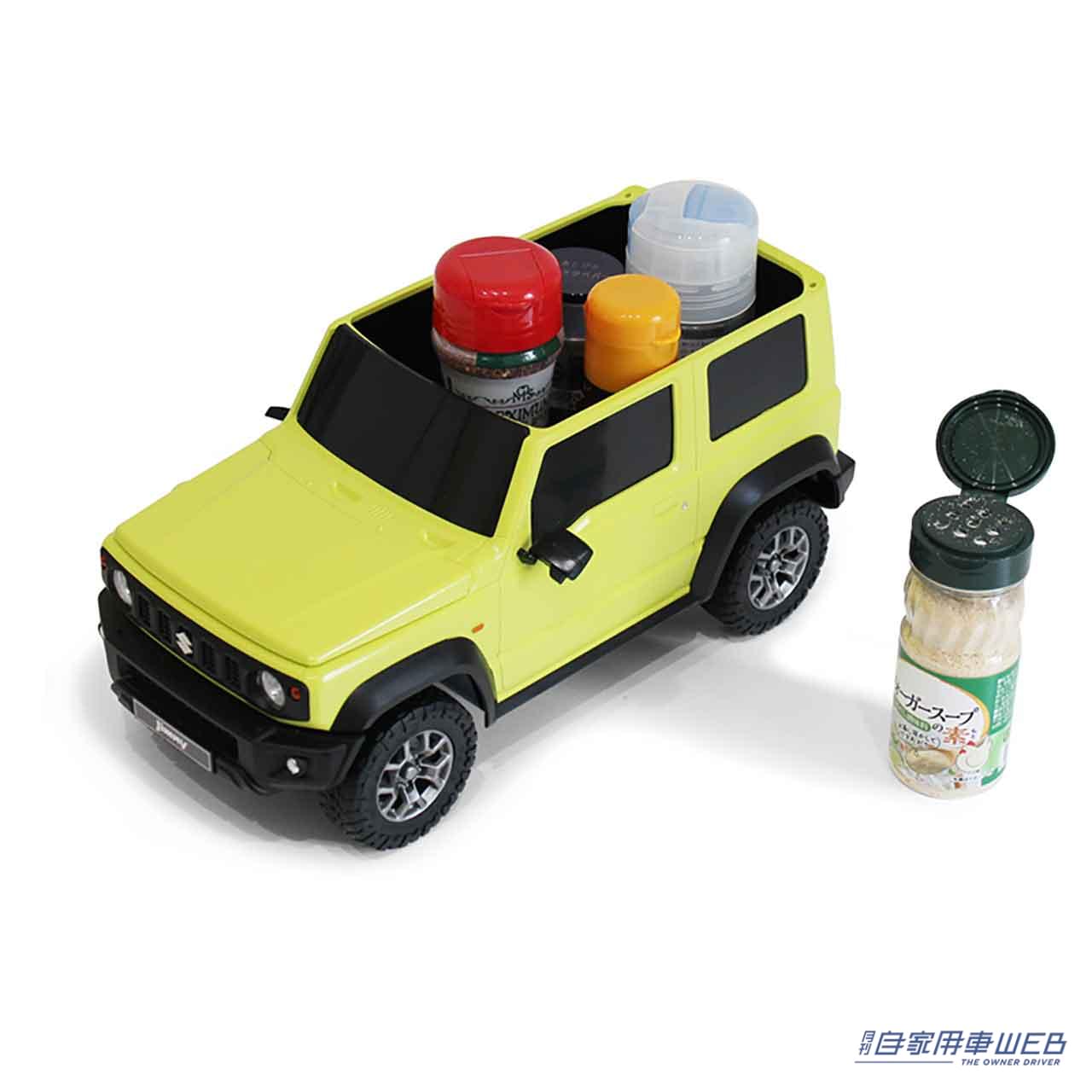 |スズキ ジムニーシエラが1/12スケールのウェットティッシュケースとなって登場!猫草だって入るぞ!