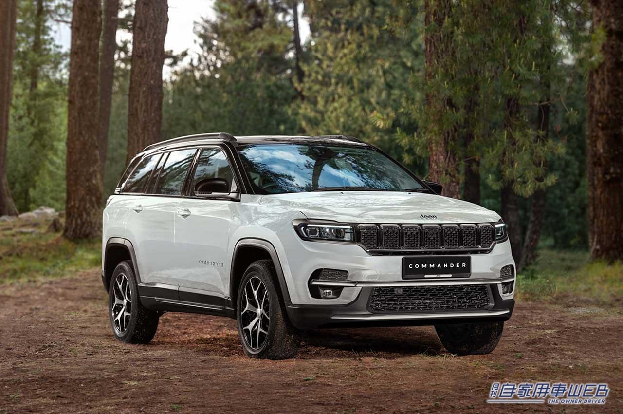 |⾼効率で⼒強いディーゼルターボエンジンを搭載! ジープの7人乗り3列シートを採用した新型ミッドサイズSUVの受注が開始