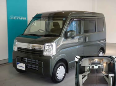 低予算で始められるキャンピングカーライフ! トヨタユナイテッド静岡の軽キャンパーが気軽なキャンプに最適!