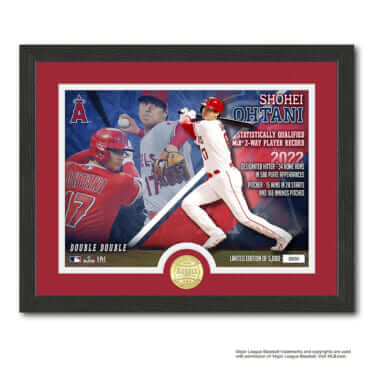 プレミア必至か!? エンゼルスの大谷翔平が、前人未到の投打ダブル規定到達で記念グッズが発売へ