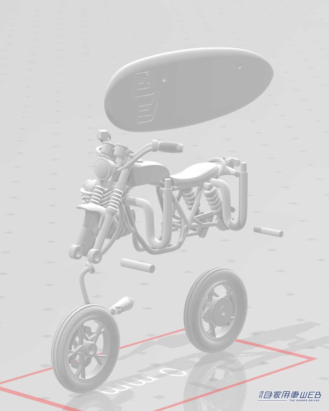 |これがキーに付いていたら最高にカッコいい! あのデウス カスタムバイクがキーリングに!