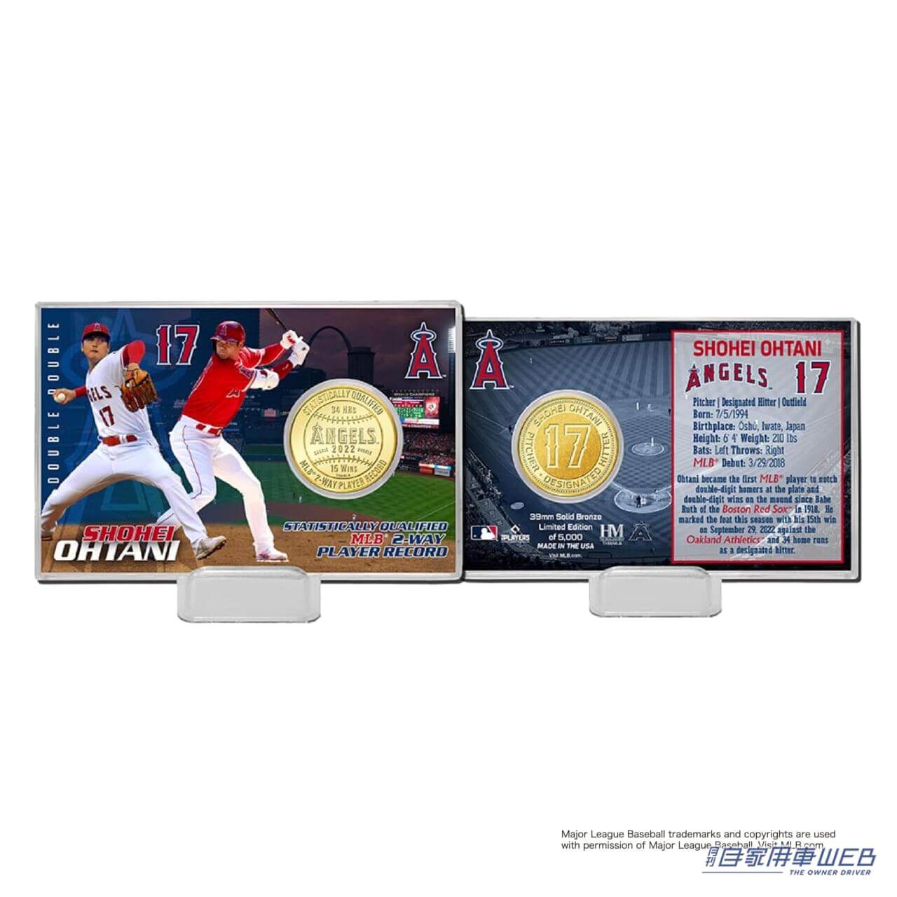 |プレミア必至か!? エンゼルスの大谷翔平が、前人未到の投打ダブル規定到達で記念グッズが発売へ