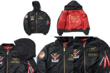 『機動武闘伝Gガンダム』ネオジャパン代表のガンダムファイター「ドモン・カッシュ」モデルのフード付きMA-1が発売!