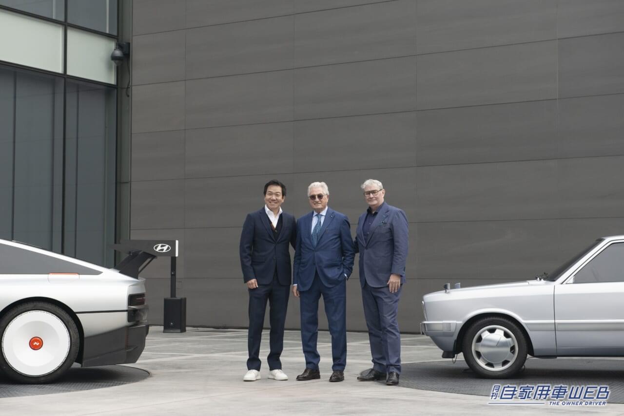 |Hyundaiと伝説のデザイナーのジョルジェット・ジウジアーロがコラボレーション! 1974年の初代ポニークーペコンセプトを再現