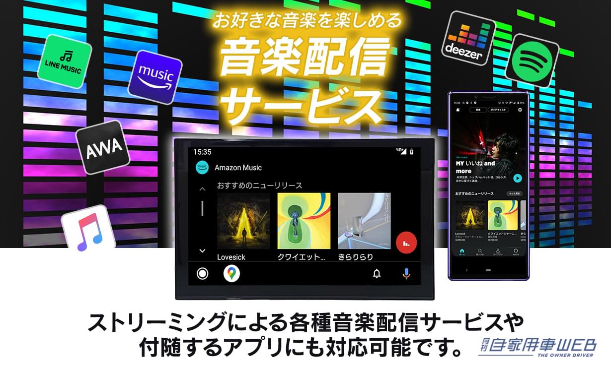 |スマホのアプリをカーナビの大画面で!『ポータブルディスプレイオーディオ』が便利すぎるぞ!