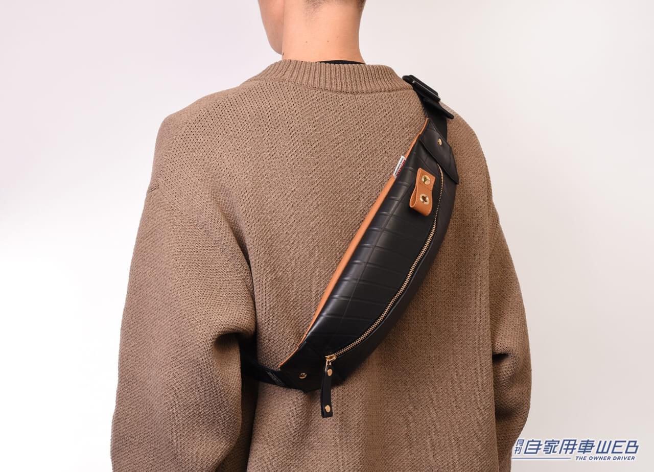 |廃タイヤとシートカバーでアップサイクル!クッション性と耐久性に優れたバッグが登場!