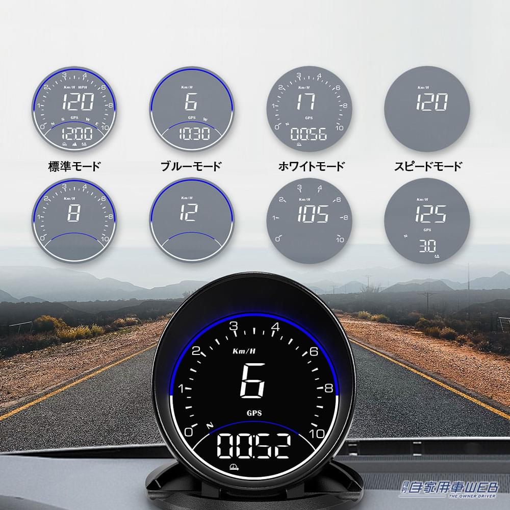 |速度や時刻、方位など様々なデータを表示!MAXWINからGPS内蔵USBデジタルスピードメーターM-GPS-V03が登場!