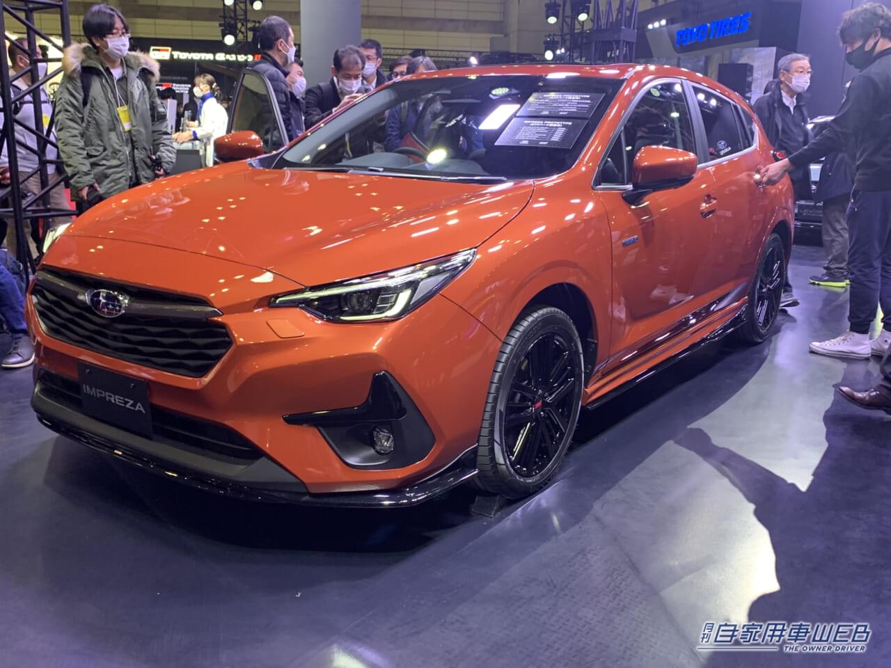 |開発中のSTIパーツを装着した特別仕様!新型「インプレッサ」(日本仕様車)プロトタイプが初公開【東京オートサロン2023 写真で見るスバルブース】