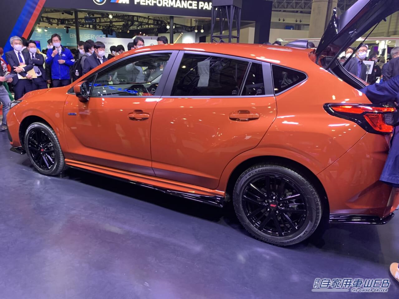 |開発中のSTIパーツを装着した特別仕様!新型「インプレッサ」(日本仕様車)プロトタイプが初公開【東京オートサロン2023 写真で見るスバルブース】