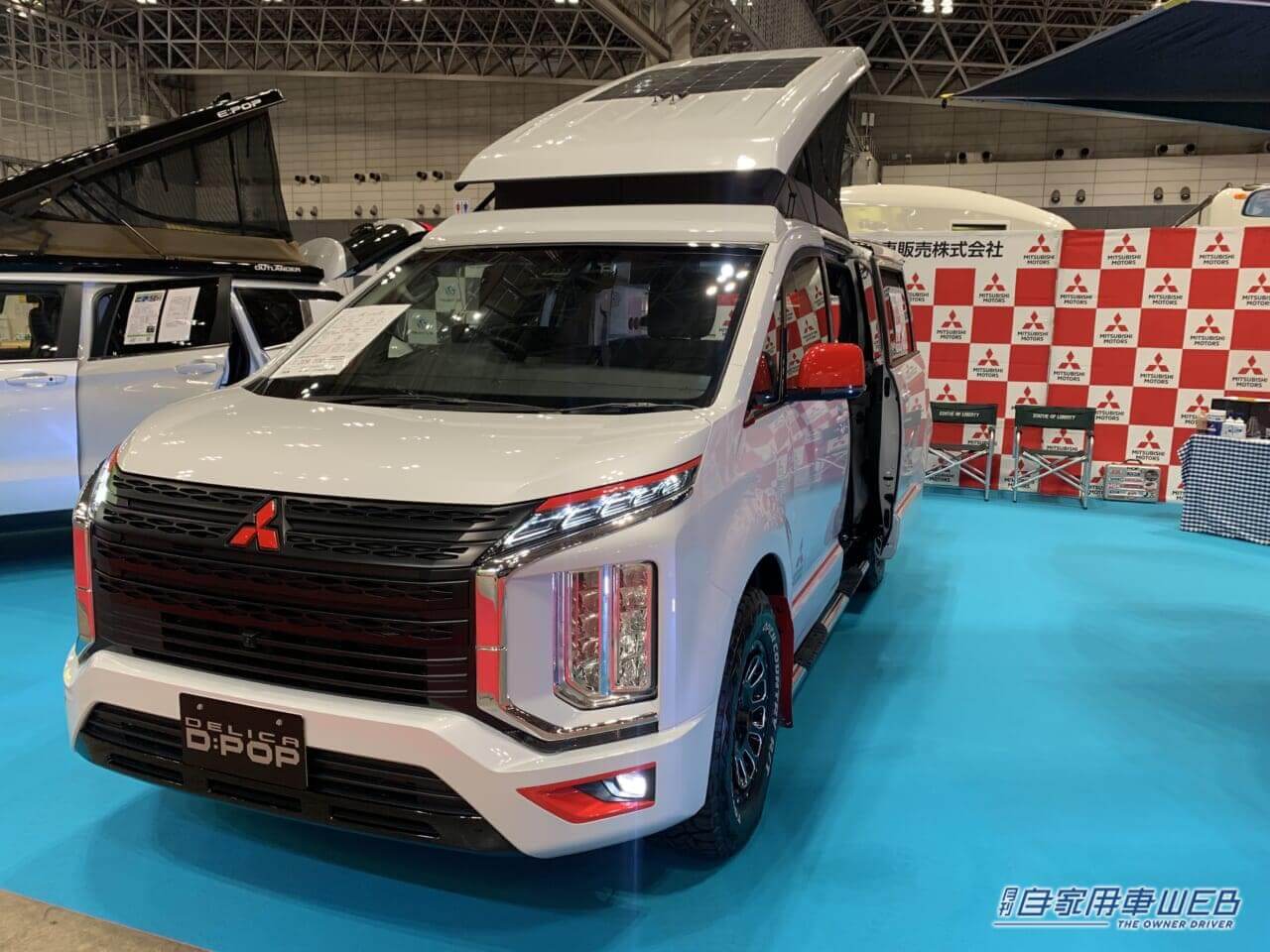 |人気のオールラウンドミニバン【三菱 デリカD:5】のキャンピングカーが登場!女性でも操作が簡単なポップアップルーフが魅力