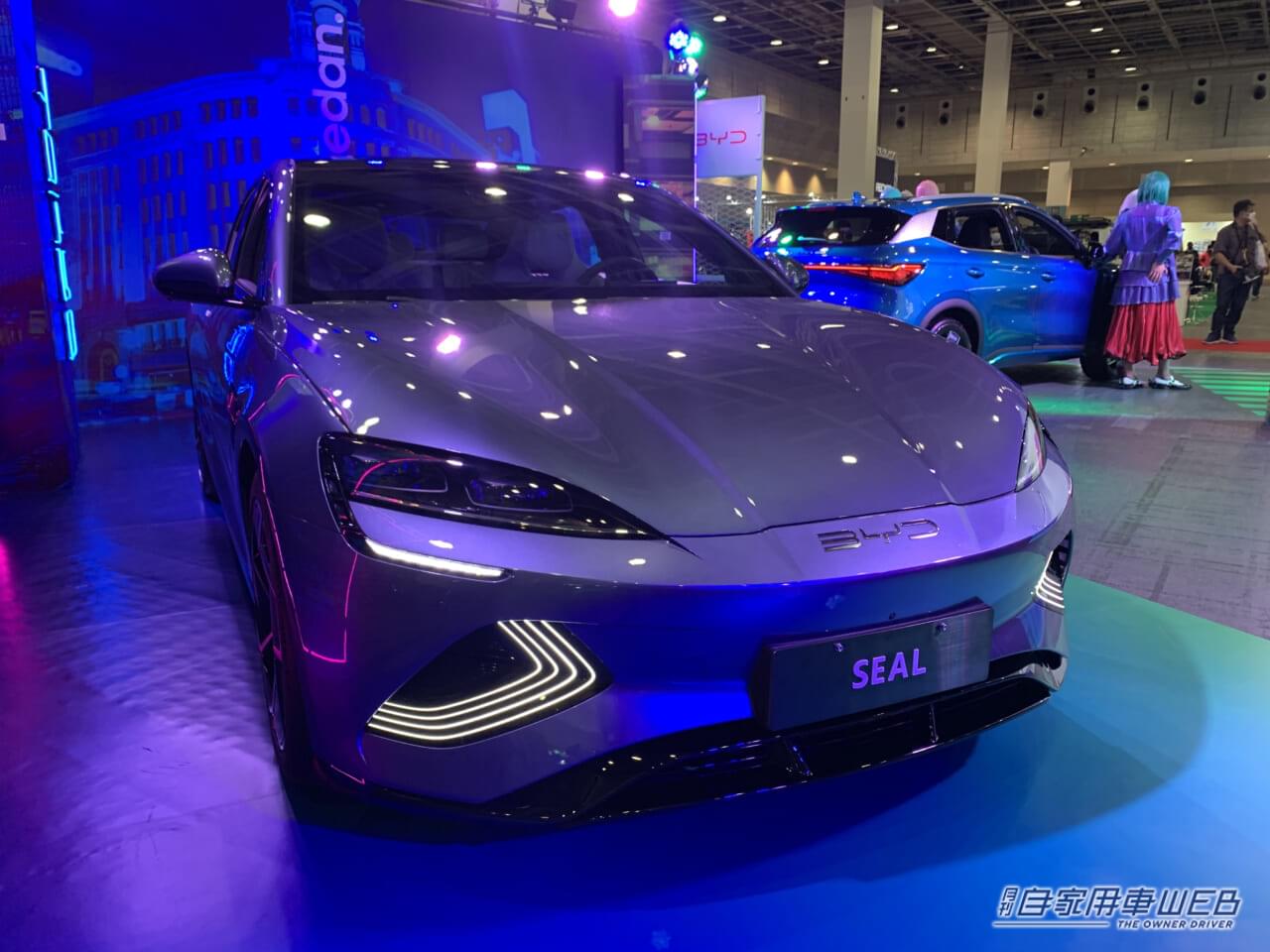 |中国最大手のEVメーカー「BYD JAPAN」から注目の電気自動車3台が出展!【大阪オートメッセ2023】