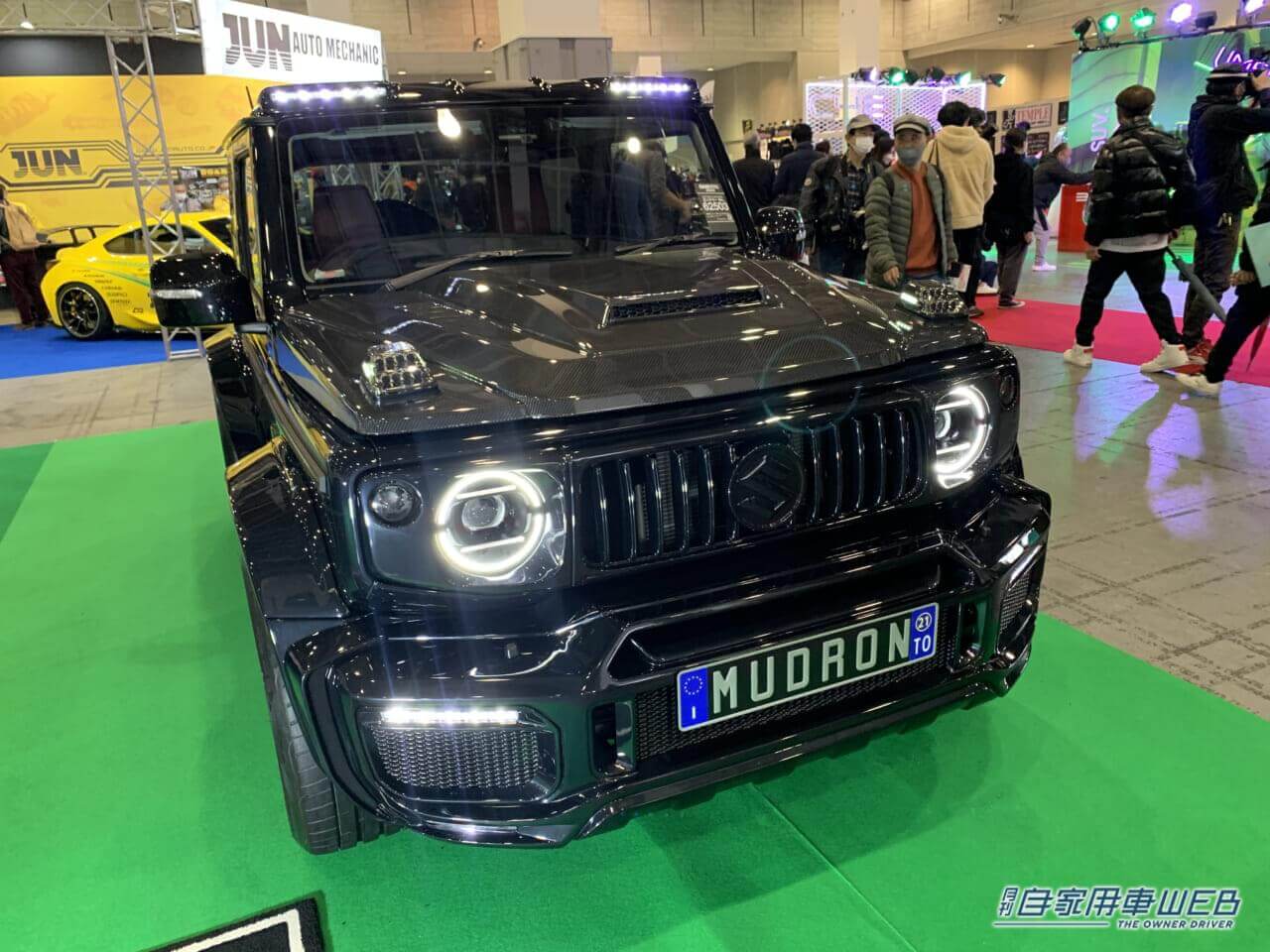 |これがジムニーシエラ!? エイムゲインのMUDON GT、Gクラス風カスタムがマジでカッコいい【大阪オートメッセ2023】