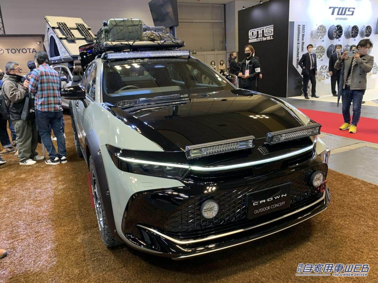 |「トヨタ クラウン」や「レクサス RX」がガチアウトドア仕様に! これは実車販売して欲しい!【大阪オートメッセ2023】