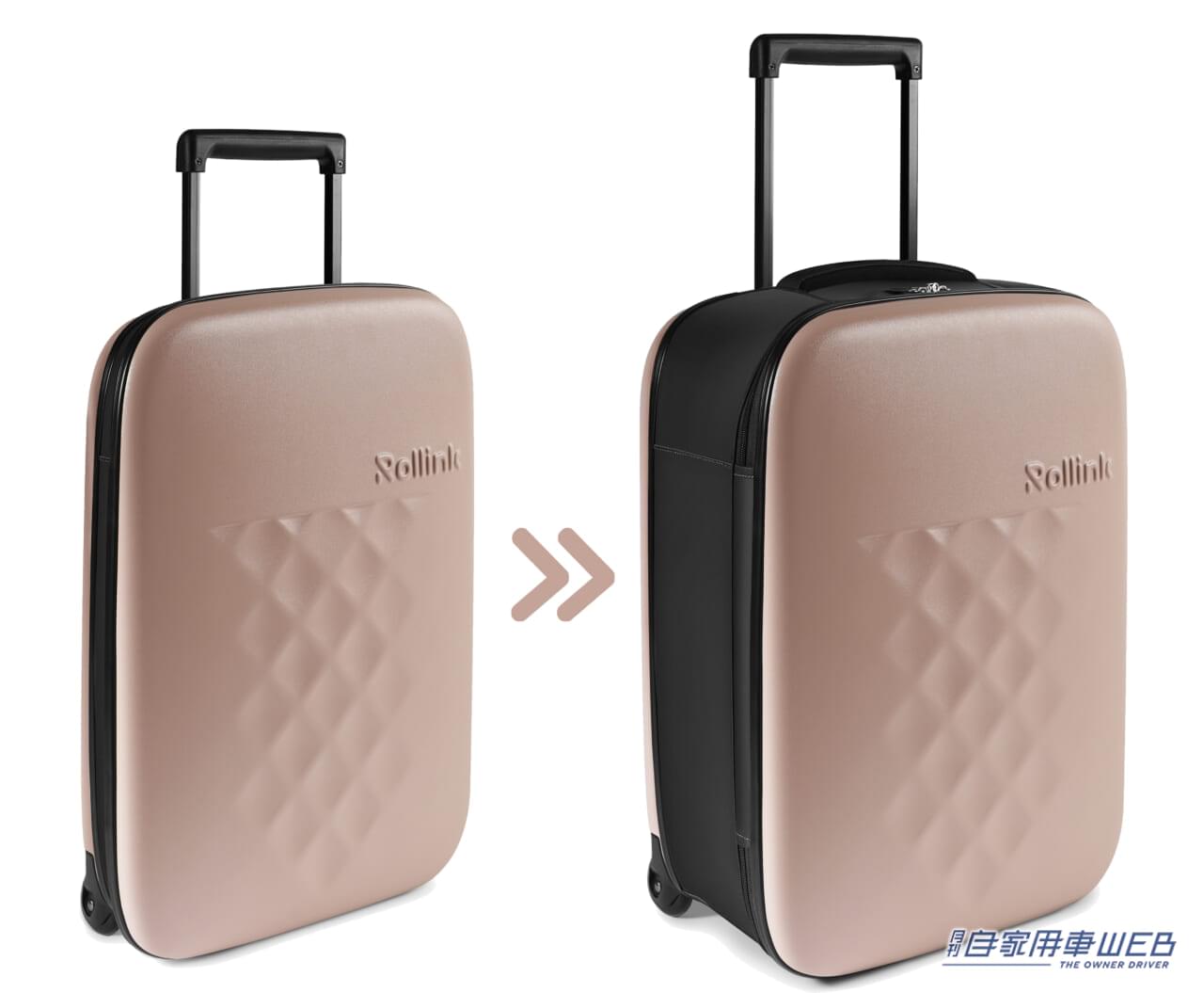|世界でバズった「Rollink」の折り畳めるスーツケース!40Lの大容量でも薄さ5cmで収納もラクラク!