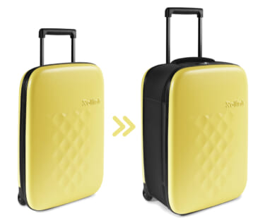 世界でバズった「Rollink」の折り畳めるスーツケース！40Lの大容量でも薄さ5cmで収納もラクラク！