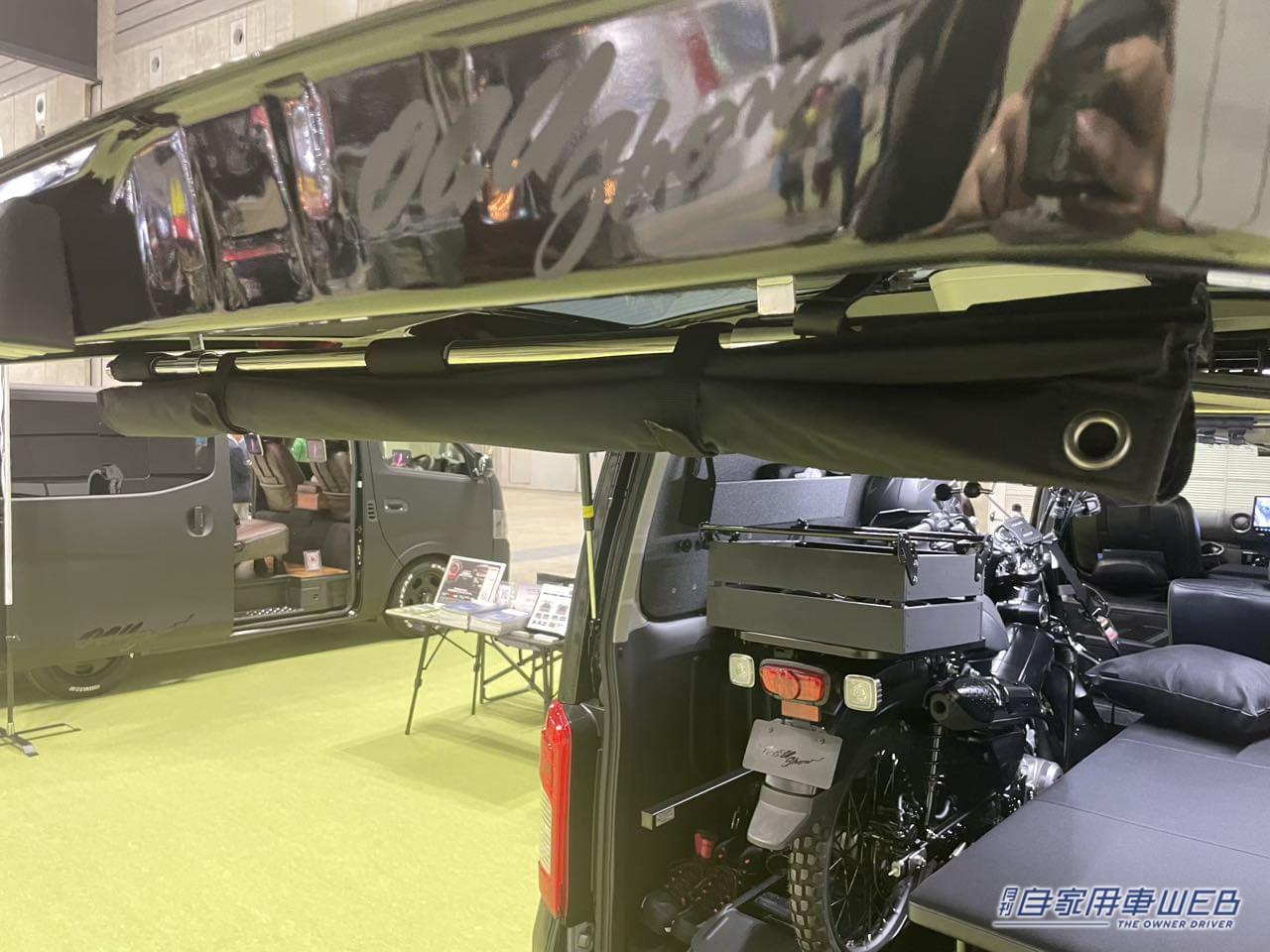 |日産キャラバンに男の趣味が満載!釣り具&バイクを積み込んで、車中泊もできちゃう!
