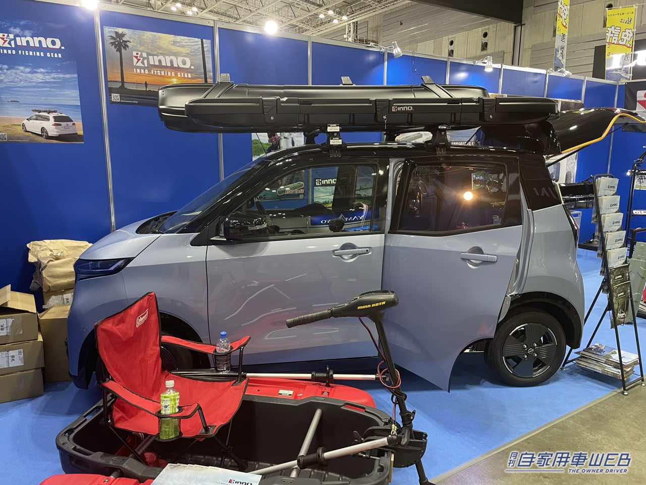 |軽EVのNISSAN サクラも釣り仕様に!カーメイトの「inno」シリーズはコンパクトカーや軽自動車にも最適だった