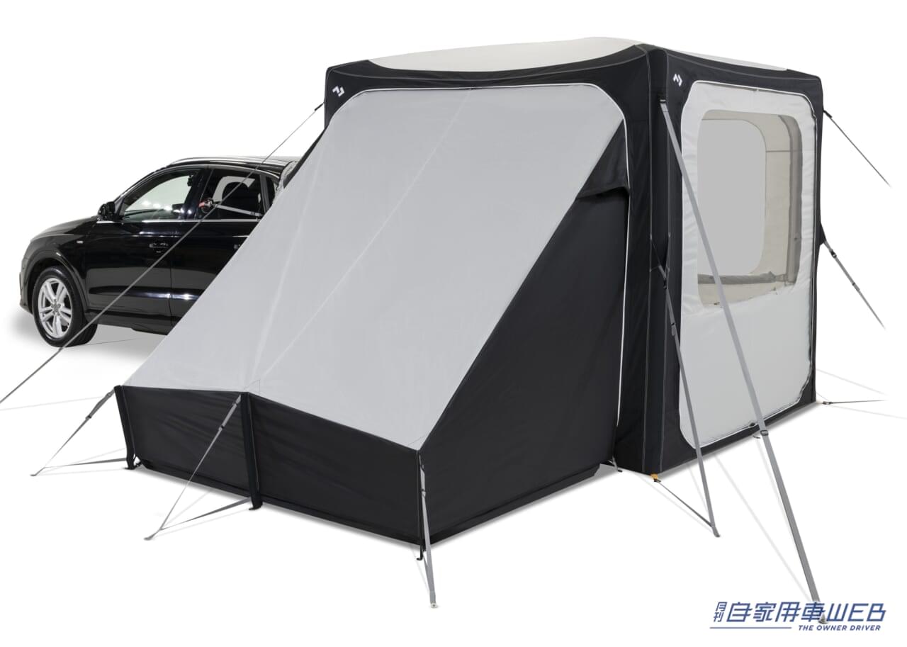 |車に付けて簡単便利なテント!エアーフレーム構造のオーニングテントが登場