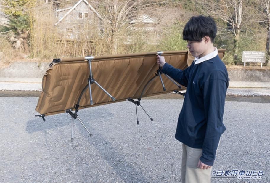 |60秒で無重力の寝心地!ふかふかエアーマットコット「Gussuri」は、まるでベッド!