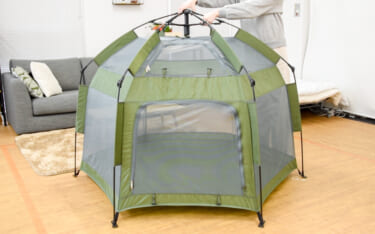 2秒で開くサンシェードテント!誰でも簡単ワンタッチ!