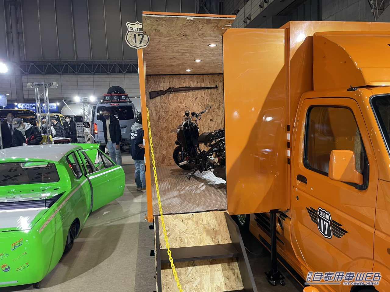 |スズキのキャリイがガレージに!移動式の秘密基地「WIZ CONCEPT XⅦ MoveGarage」