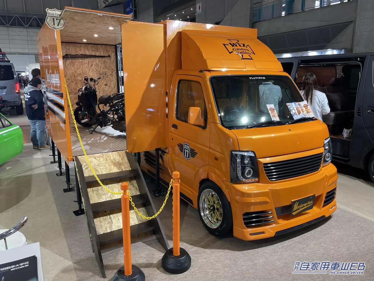 |スズキのキャリイがガレージに!移動式の秘密基地「WIZ CONCEPT XⅦ MoveGarage」