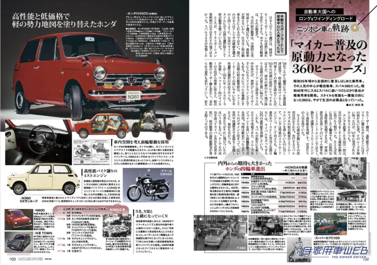 |今、本当に乗りたい&買いたい15台(プリウス、クラウン、エクストレイル他)/ニッポン車の軌跡、マイカー原動力となった360ヒーローズ/全国新車値引き生情報他【月刊自家用車5月号(3月25日発売)】