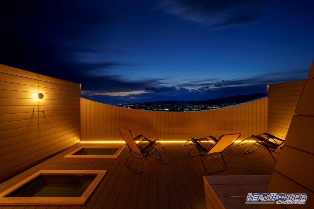 |絶景サウナが松本にオープン!浅間温泉から望む夜景を見ながら「サ活」できるぞ!